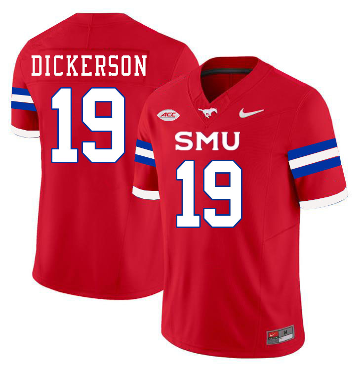 SMU Mustangs #19 Eric Dickerson Jersey College Football Uniforms-Red